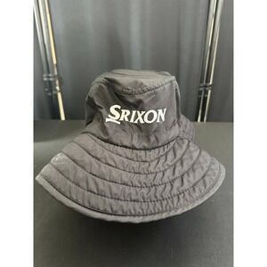 Srixon Golf Bucket Hat Black Shark Logo Quilted Water Resistant OSFA